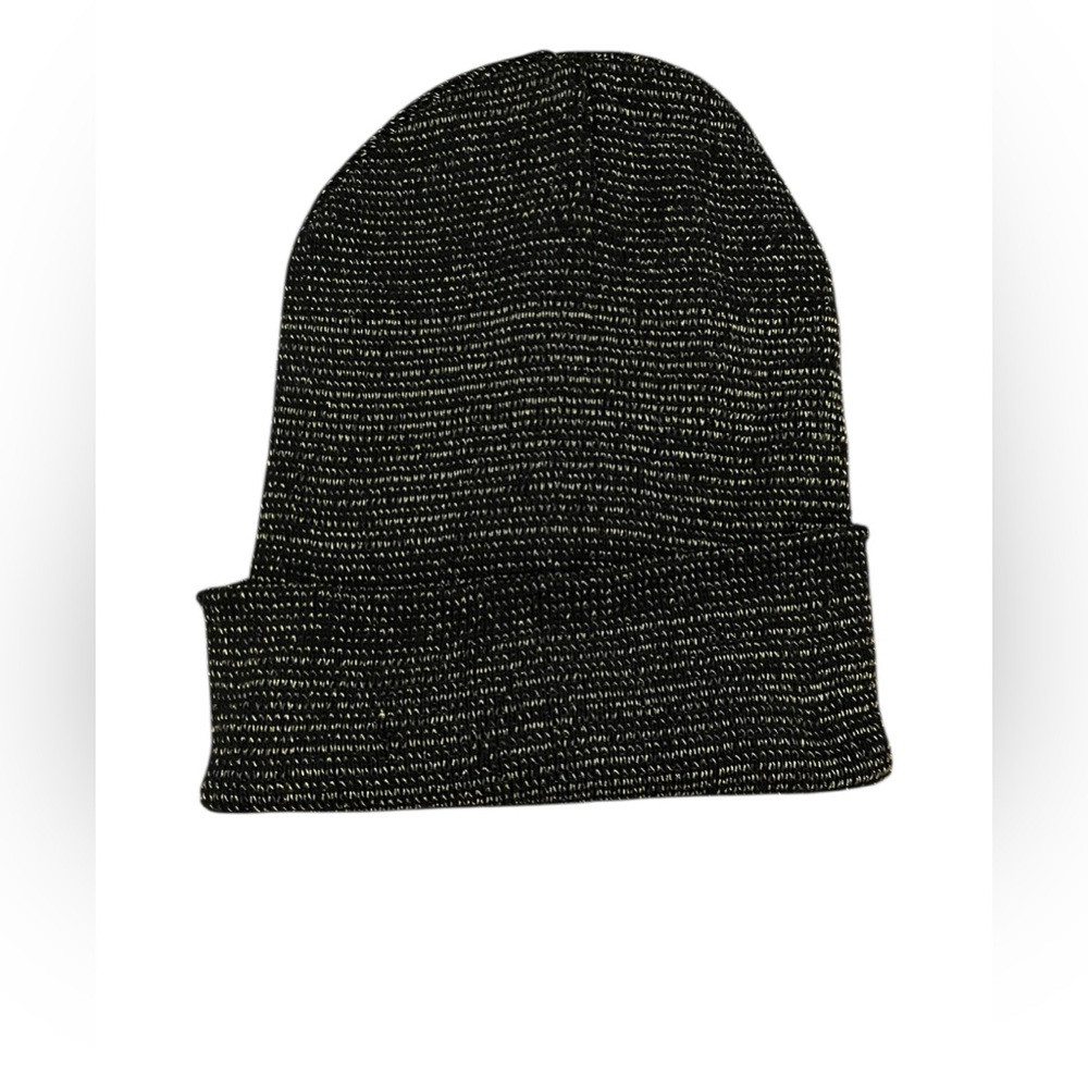 Black and White Gold Beanie- NWOT